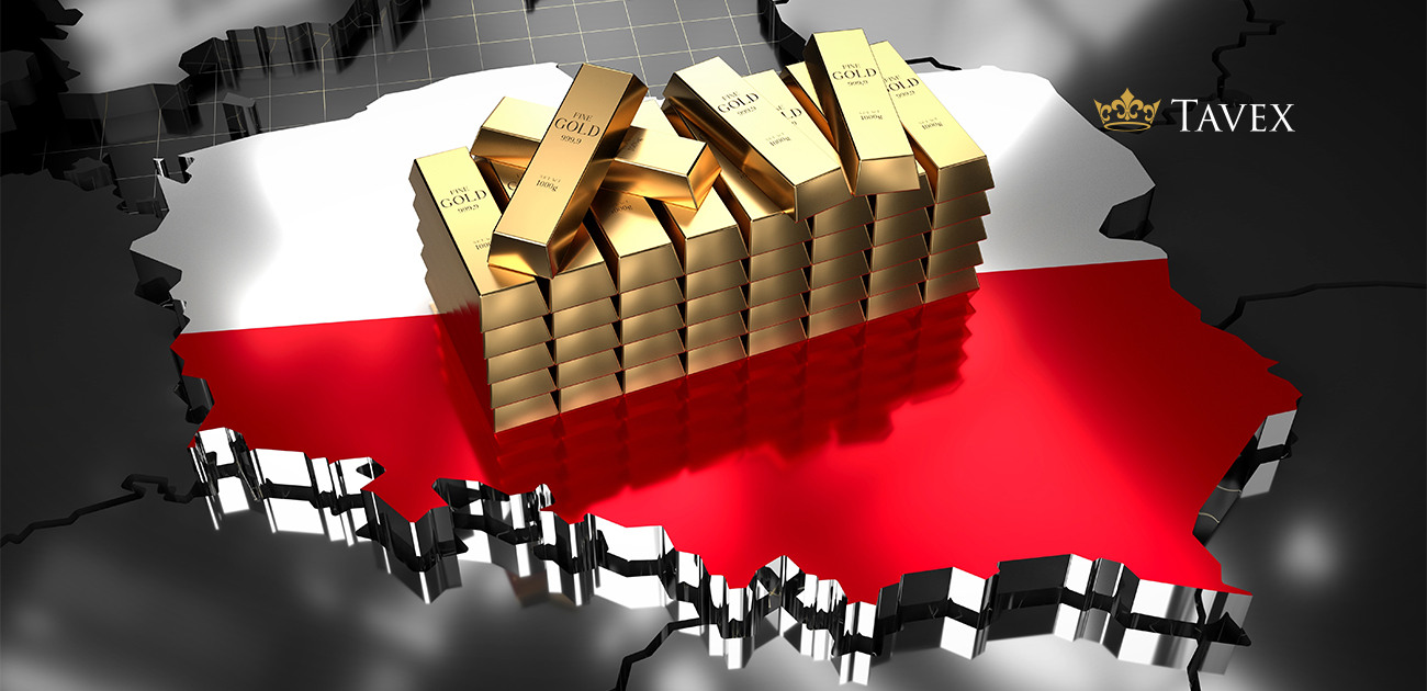 Zlatne rezerve Poljske. Poljska u proteklih godinu dana agresivno kupuje zlato.